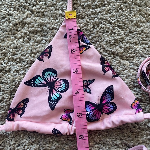 White Fox Pink Butterfly Bikini - Picture 4 of 7